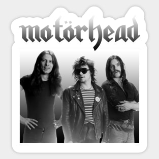 Motorhead Gradient White Sticker